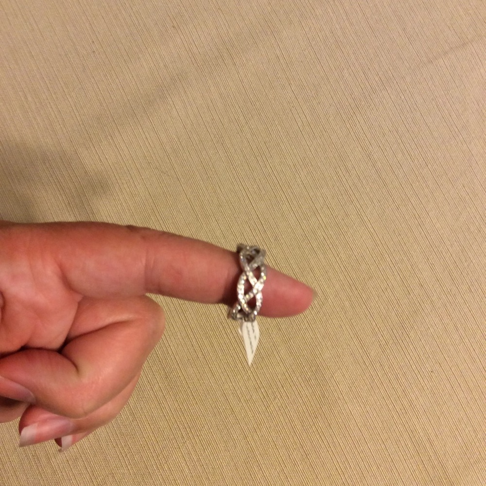 Criss Cross Pave Ring